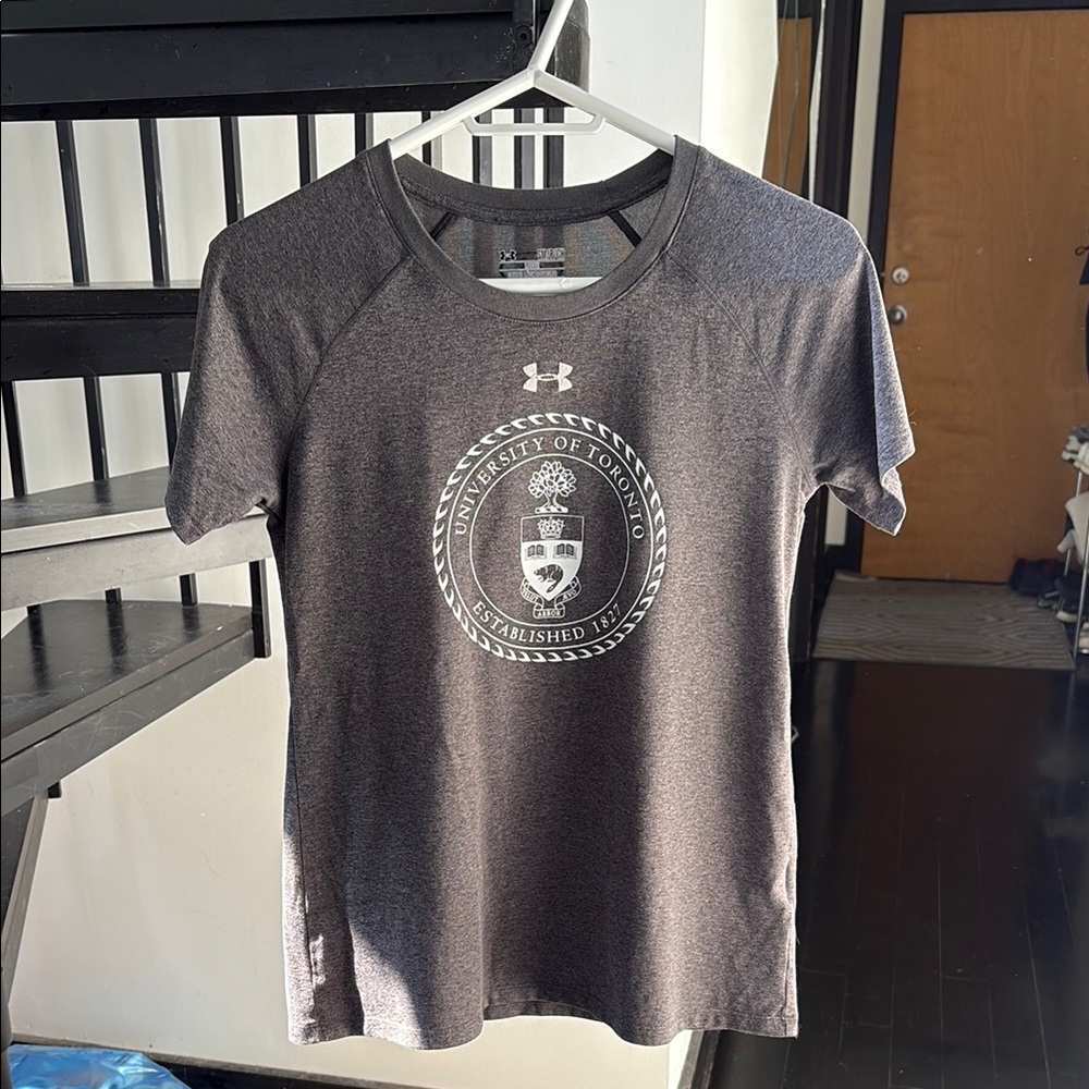 Under Armour Charcoal T-Shirt with University of Toronto Logo
